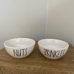 Rae Dunn Nuts and Sprinkles bowls